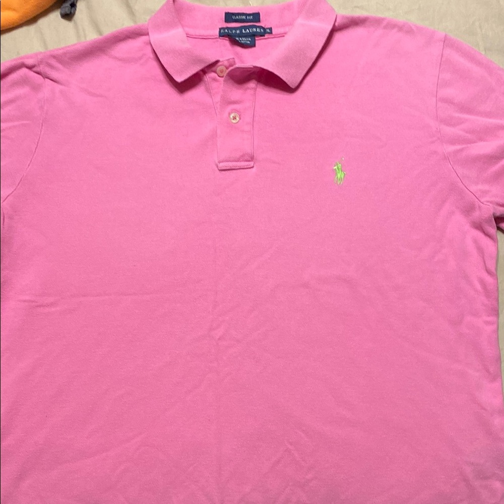 Ralph Lauren Men's Polo Shirt in Pink
